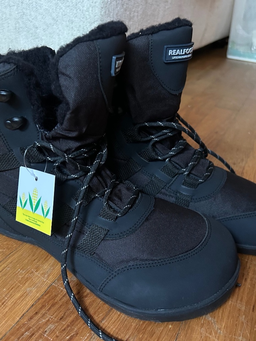 Realfoot insulated winter boots, Vegan Highlander EU43